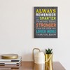 Always Remember Canvas for Kids,Always Remember You are Smarter Inspirational