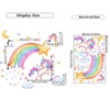 Rainbow Unicorn Wall Stickers Butterfly Clouds Stars Nursery Wall Decals