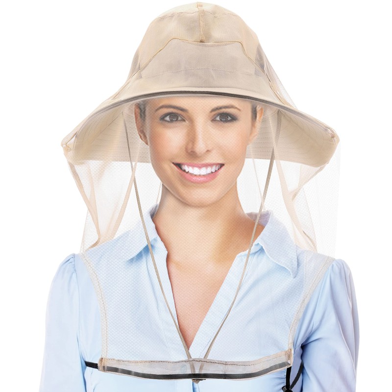 CozyCabin 3 Pcs Mesh Mosquito Head Net, Fully Covered Face