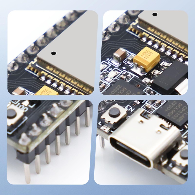 2 Pack ESP32 Development Board 38 Pin USB-C WiFi Bluetooth,