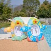 Baby Pool Float with Safety Seat Steering Wheel Cartoon Airplane