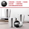 ANZUSY Stainless Steel Cups, 8.8 oz 4 Pack Insulated Metal