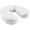QUIRUMED Horseshoe Shape Face Cushion 29 x 7 cm White