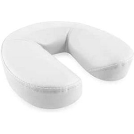 QUIRUMED Horseshoe Shape Face Cushion 29 x 7 cm White Foam Padding Yoga Fitness Massage