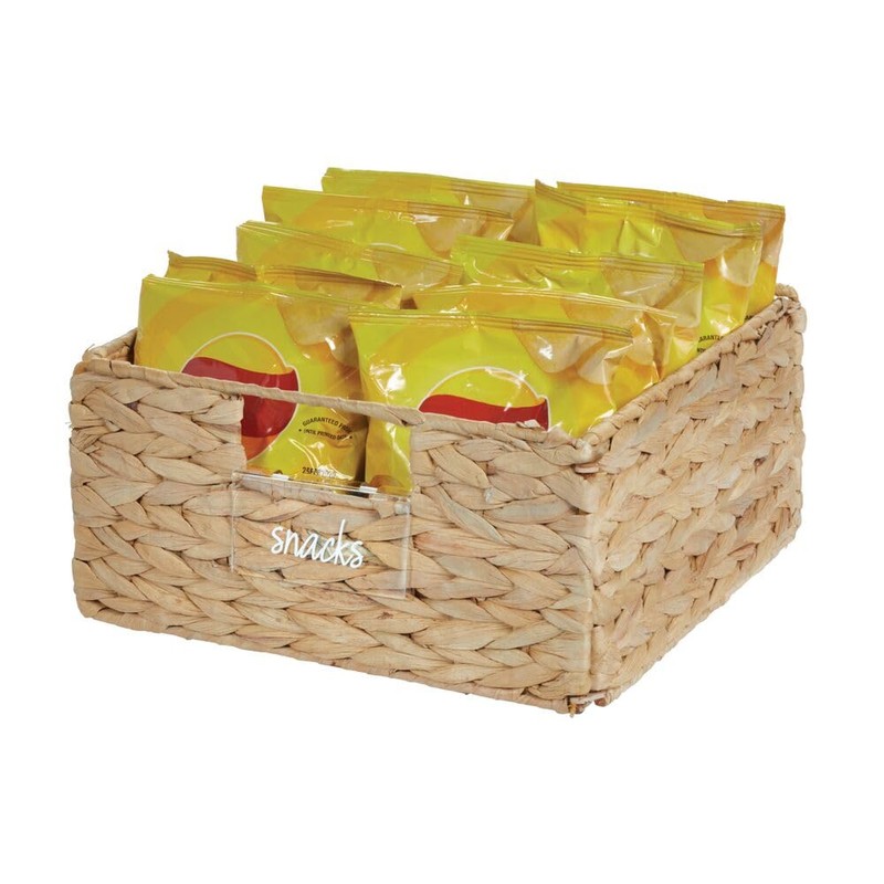 The Home Edit by iDesign 18-Piece Pre-printed Handwritten Script Clear