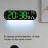 Digital Wall Clock with Remote Control Big LED Screen Display