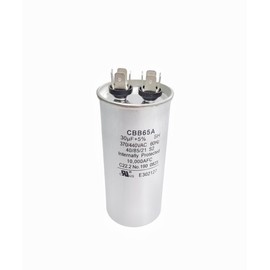 30uF 30MFD 50/60Hz 370VAC 440VAC CBB65 CBB65B Round Run Start Capacitors for AC Motor Operation, AC Motor Operation, Fan Start, Cooling or Heat Pump Air Conditioning Capacitors.