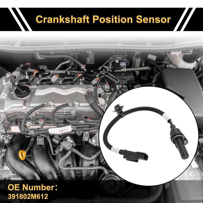 REPAIROCK 1 Pc No.391802M612 Crankshaft Position Sensor for Hyundai Accent