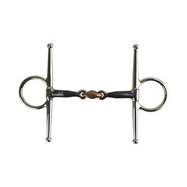 AK Full Cheek Rider Jaws with Diamond Cooper with Welding Iron Mouthpiece Horse Bits AKRS-2614 (6.00 Inches, Blue/Silver)
