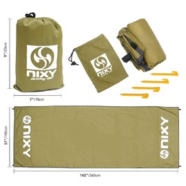 NIXY Landing Mat® Paddle Board Ground Tarp 142″ x 57″, Quick Drying, Durable, Sand and Dirt Resistant, Nylon, Best for Water Gear