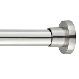 Shower Curtain Rod, 1 inch Diameter Spring Tension Rod for Windows, Stainless Steel Telescoping Rod,30 to 84 Inch