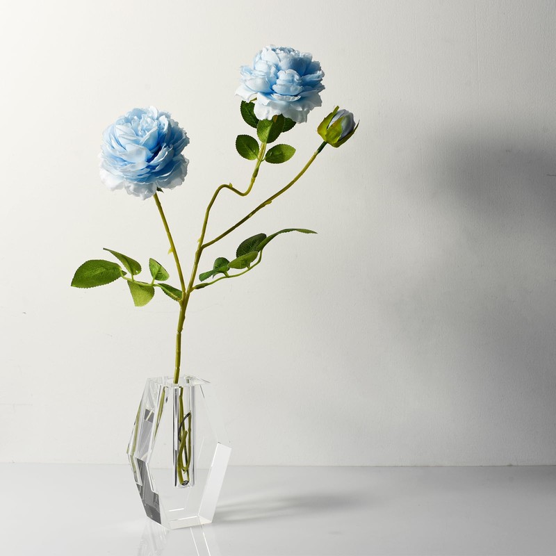 Crystal Vase 4.5-inch High, Modern Crystal Home Office Decor for