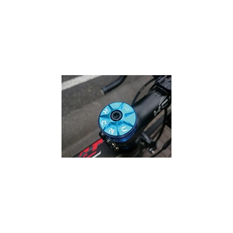 ケーシーエヌシー(KCNC) 自転車 軽量 ヘッドパーツセット アヘッドセットキャップ ブラック OS 506101