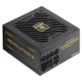 ENERMAX Revolution III 850 - Fully Modular PC Power Supply - 850 Watts - 80 Plus Gold - 600W 12V-2x6 Connector - 100% Japanese Capacitors - Sleeved Cables - 10 Year Warranty