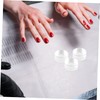 Mikinona 8pcs Nail Art Transfer Stampers Transparent for Manicure for