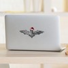 CafePress Bat Santa Hat Medium Die Cut Sticker, 5.75" x