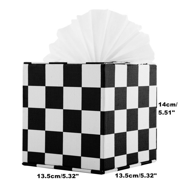 S Forever Cube Tissue Box Holders PU Leather Square Roll