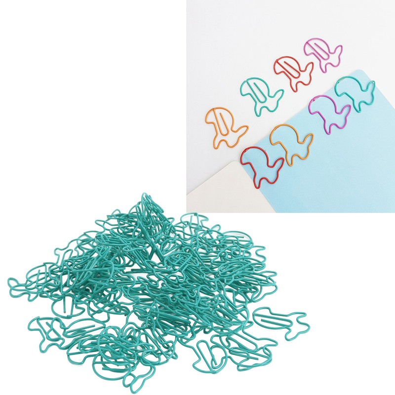 100pcs Paper Clips Prevent Slip Cute Rabbit Shaped Decorative Bookmark