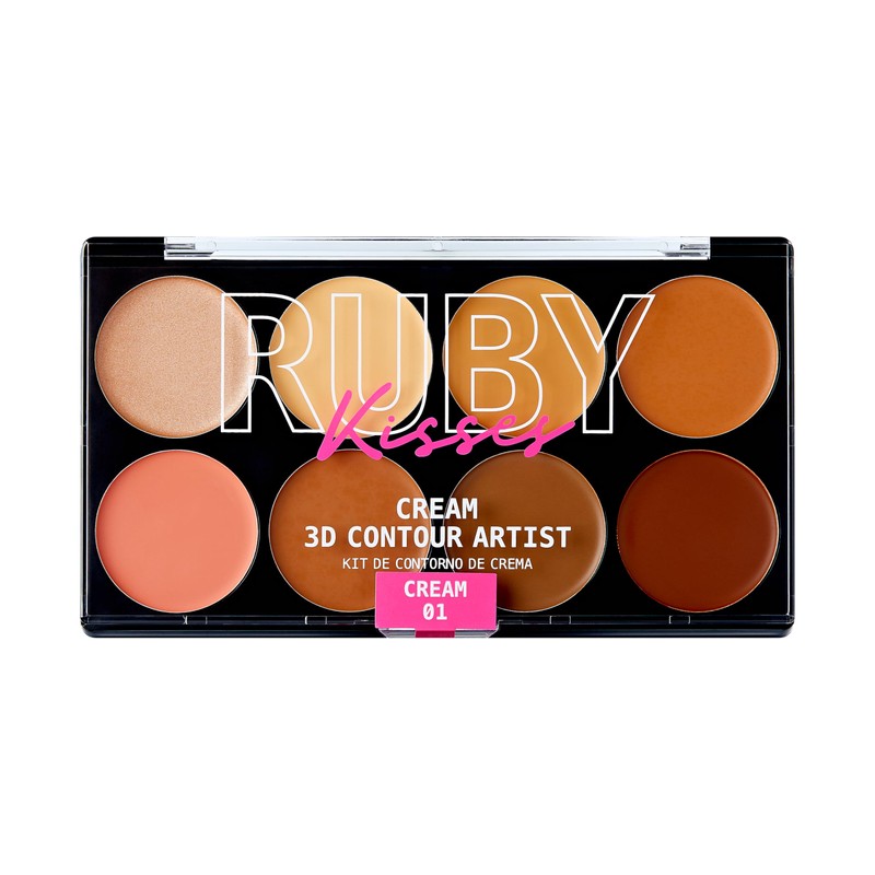 Ruby Kisses 3D Face Creator Cream Foundation & Concealer Palette,