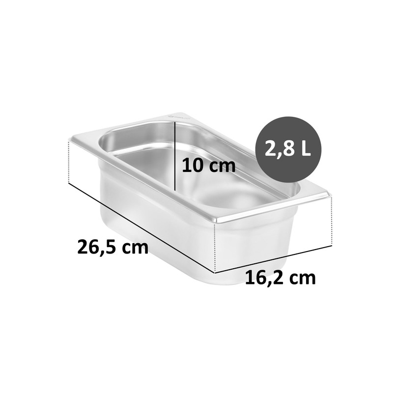 Mahlzeit GN Container 1/4 | Height 100 mm | Stainless