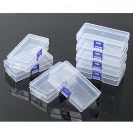 Accessory drawer organization transparent plastic storage case 8-piece set 3ea
