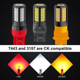 Alla Lighting 4014-84 SMD T25 3156 3157 LED Bulbs, Amber Yellow Turn Signal Lights 3157A 3457 NAK 4157 3057 3757NAK 5702NAK Super Bright Blinker Lamps Replacement