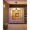 EAPUDUN 1-Pack Farmhouse Pendant Light, 1-Light Industrial Hanging Light Fixture