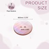 sourcing map 7Pcs Natural Pearl Shell Button, 20mm 2 Hole