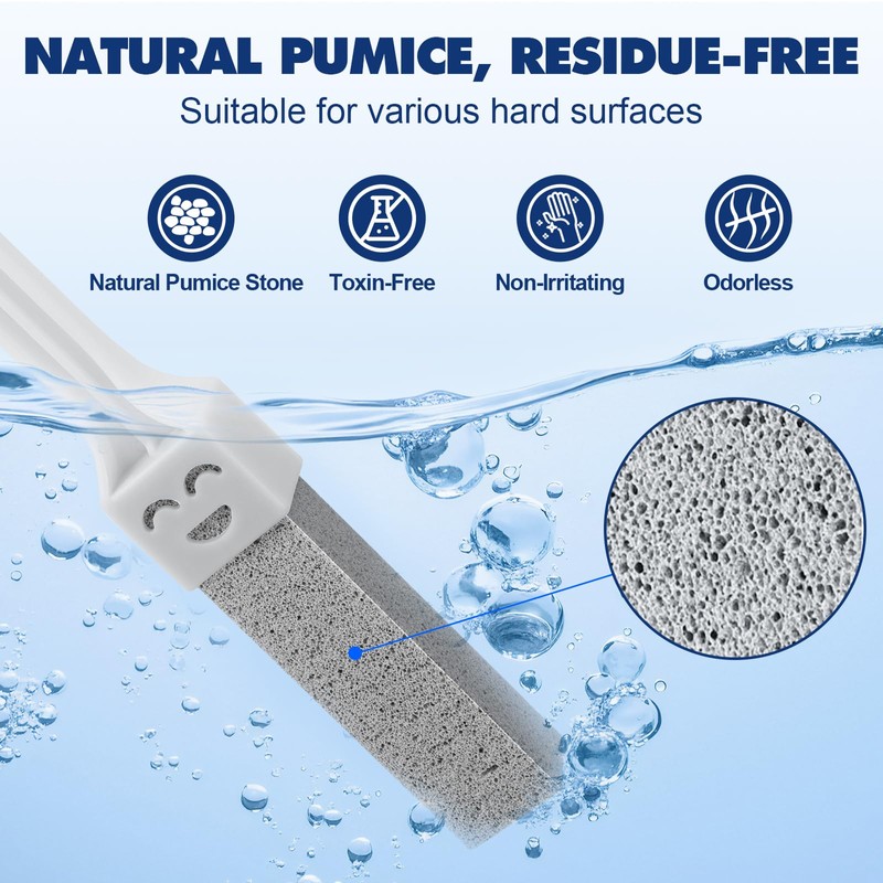 Navona 10 Pack Pumice Stone Toilet Bowl Cleaner with 2