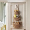 Felenny 3 Tier Hanging Fruit Basket Handmade Woven Jute Hanging