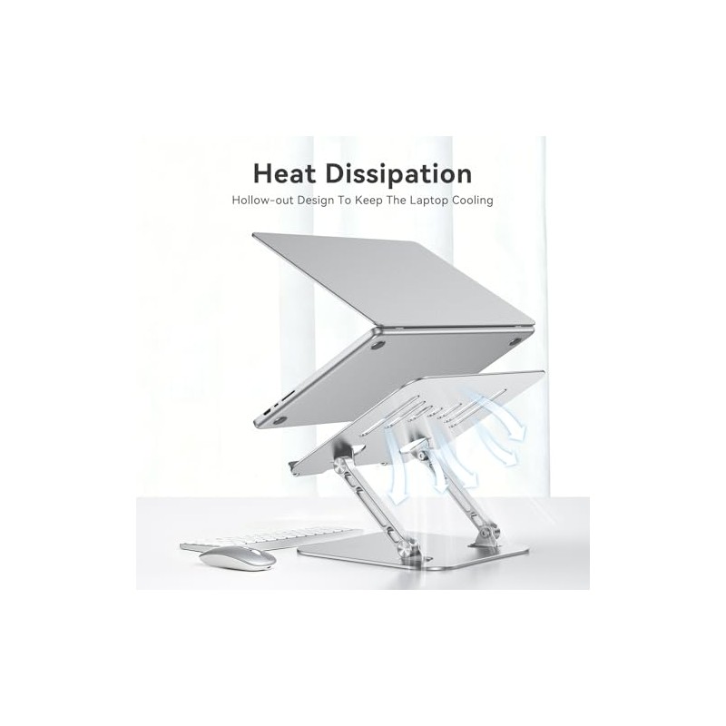 K&ZZ Adjustable Laptop Stand with Ventilation and Portability
