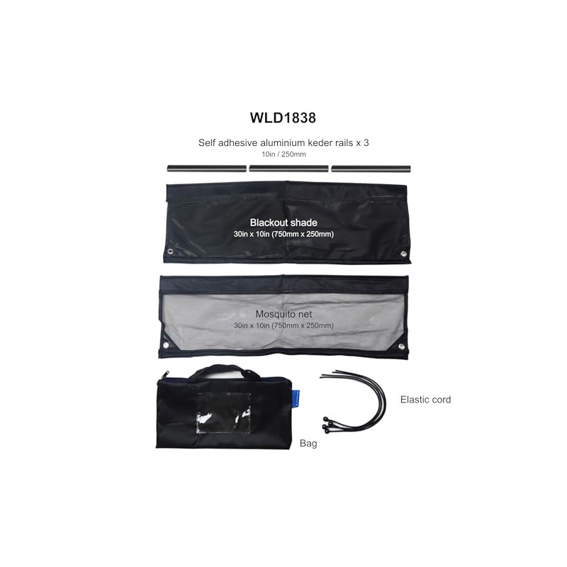Waterline Design Marine Portlight Rain Sun and Mosquito Net Cap