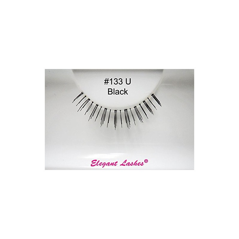 Elegant Lashes #133 Black 100% Human Hair False Under Eyelashes