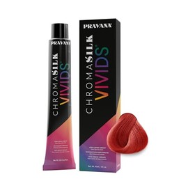 PRAVANA ChromaSilk Tono New Flame Tinte Semipermanente, Brillo Cabello 90ml | Tinte semipermanente de alta intensidad sin amoníaco. Aplicación sin rev