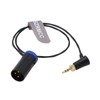 SZRMCC Low Profile XLR 3 Pin Male to Latch 3.5mm
