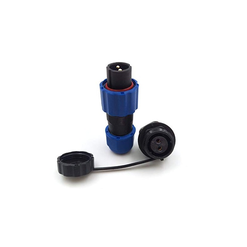 SZJELEN 2Pin Aviation Connector Plug and Socket,Waterproof Power Connector,Panel Mount