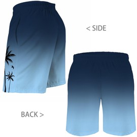 Lzzidou Men's Swim Trunks Quick Dry Hawaiian Board Shorts Mesh Lining Swimsuits with Pockets