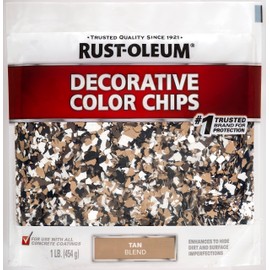 Rust-Oleum 312447 Decorative Color Chips, 1 Pound (Pack of 1), Tan Blend