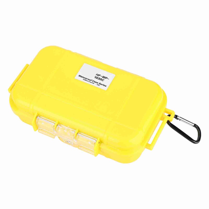 Outdoor Survival Shockproof Waterproof Storage Case Airtight Carry Box Container(Yellow)