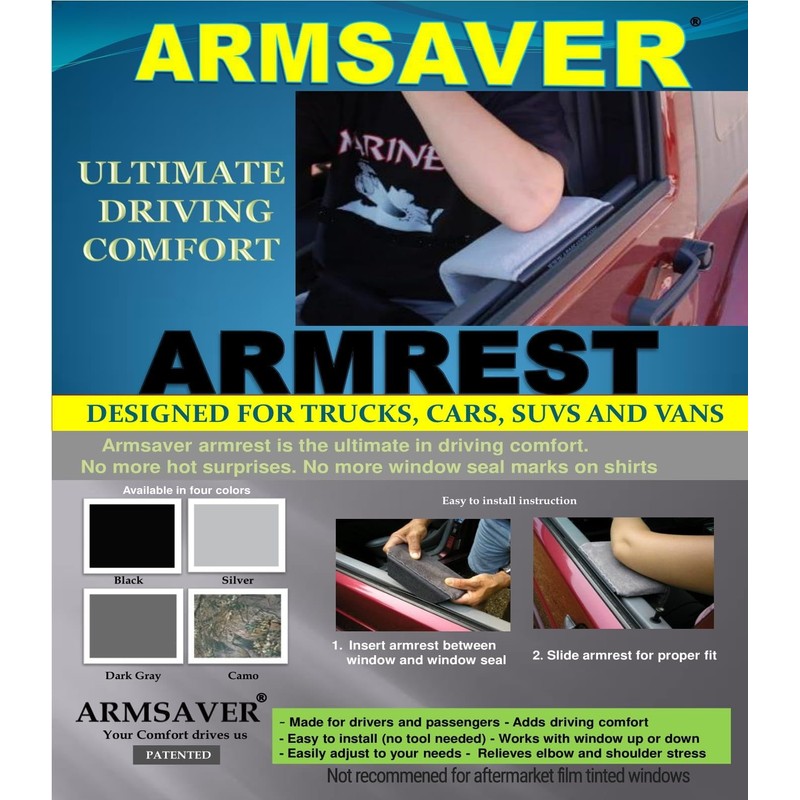 Black ARMREST US Marine for Truck, Car, Chevy,Dodge,Toyota, Landrover Jeep