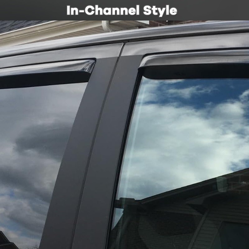 in Channel Auto Rain Guards Fit for 2011-2016 Impreza Hatchback,