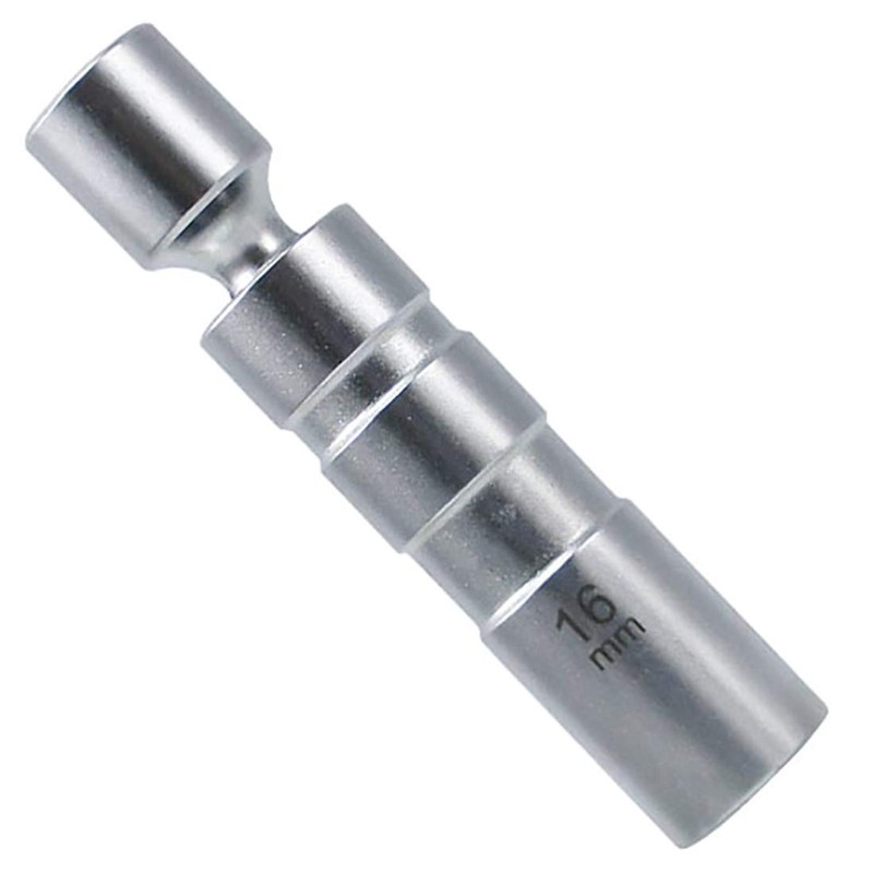 QISF 2Pcs Thin Wall Spark Plug Socket Universal Joint Magnetic