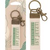GRUSS & CO 48411 Canvas Key Ring with Lobster Claw