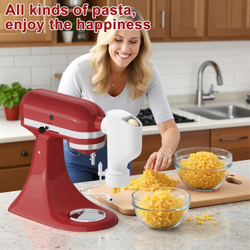 Fedowal Gourmet Pasta Press Attachment for Kitchenai Stand Mixer, Pasta