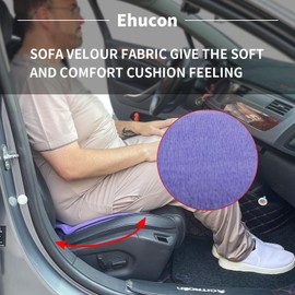 Ehucon Swivel Seat Cushion with 360 Rotating, Active Seat Cushion Relieves Pressure on Waist to Turn(Purple, 19.7"x19.7")