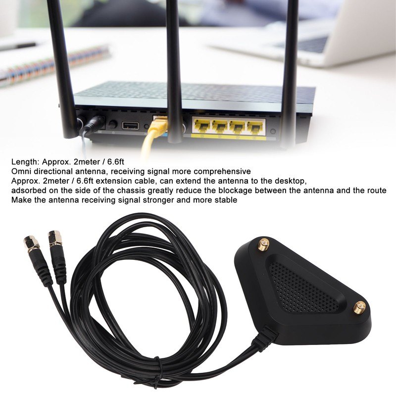 Magnetic Antenna Base SMA 2.4G 5G Dual Band 6.6ft Length