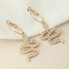 Wedity Snake Earrings, Gold Crystal Animal Earrings, Jewelry for Women