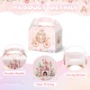 KALEFO 12pcs Princess Party Favor Boxes Pink Castle Pumpkin Carriage