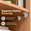L-Shaped Shelf Support Pegs for Cabinets & Bookcases – 50PCS