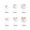 3 Heart Cookie Cutters, 3 Square Cookie Cutters, Heart Shaped
